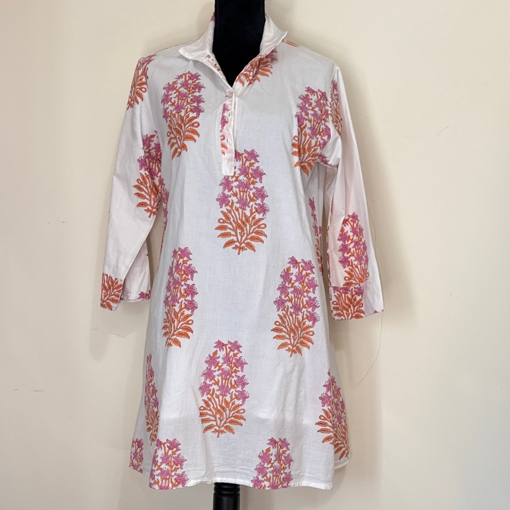 Victoria Dunn Floral Print Tunic Dress